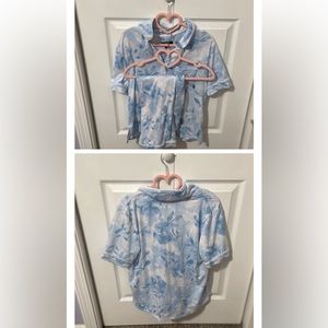 simply vera night gown 2 piece small